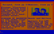 Police Quest: In Pursuit of the Death Angel for IBM PC/Compatibles - Reading a newspaper for some clues...