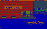 Police Quest: In Pursuit of the Death Angel for IBM PC/Compatibles - Bringing the suspect to city jail.
