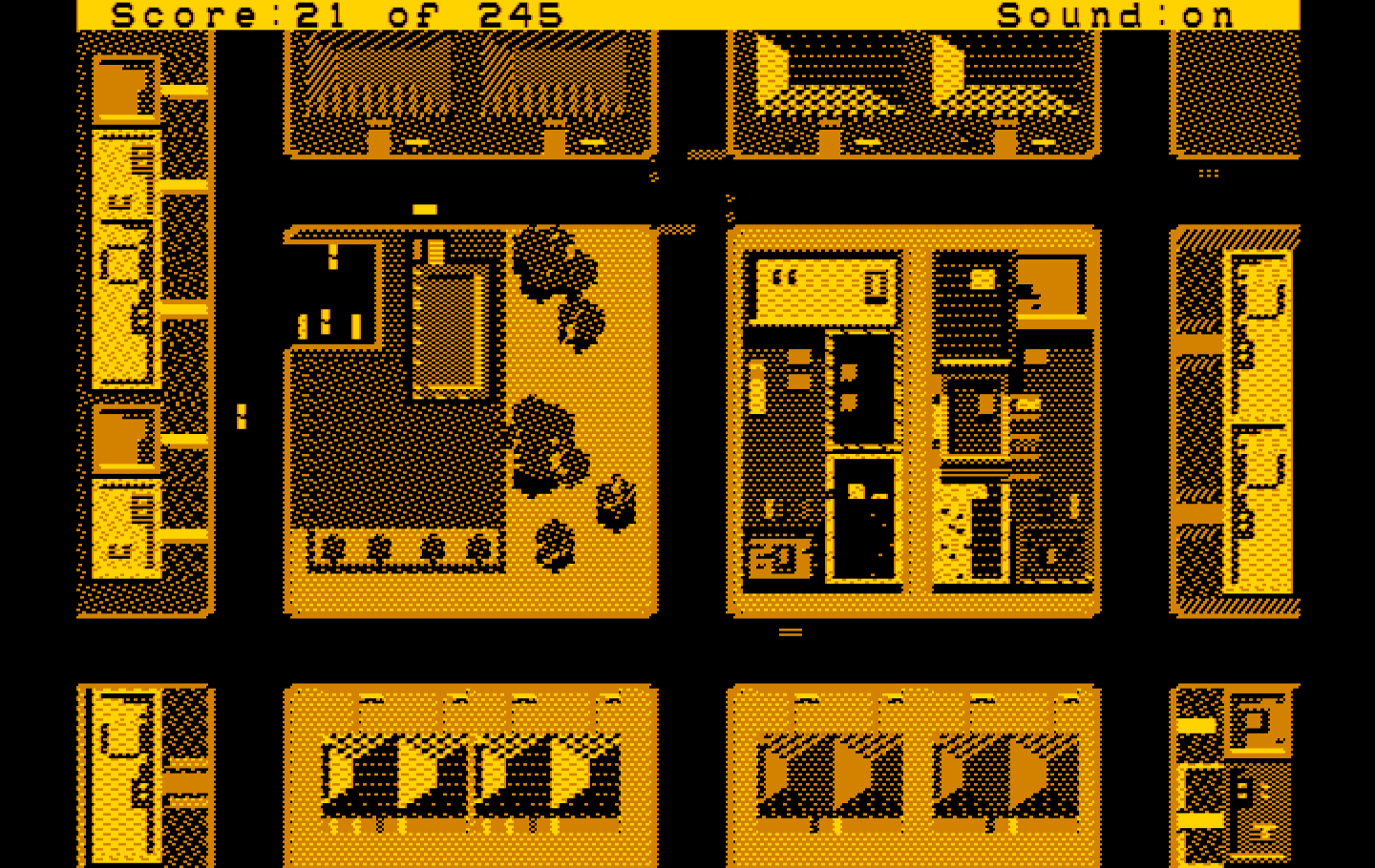 Police Quest: In Pursuit of the Death Angel IBM PC/Compatibles Screenshot: Time to start patrolling!
