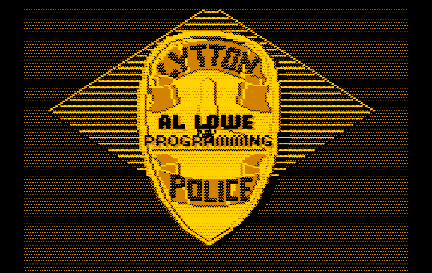 Police Quest: In Pursuit of the Death Angel IBM PC/Compatibles Screenshot: One of several credits screens.
