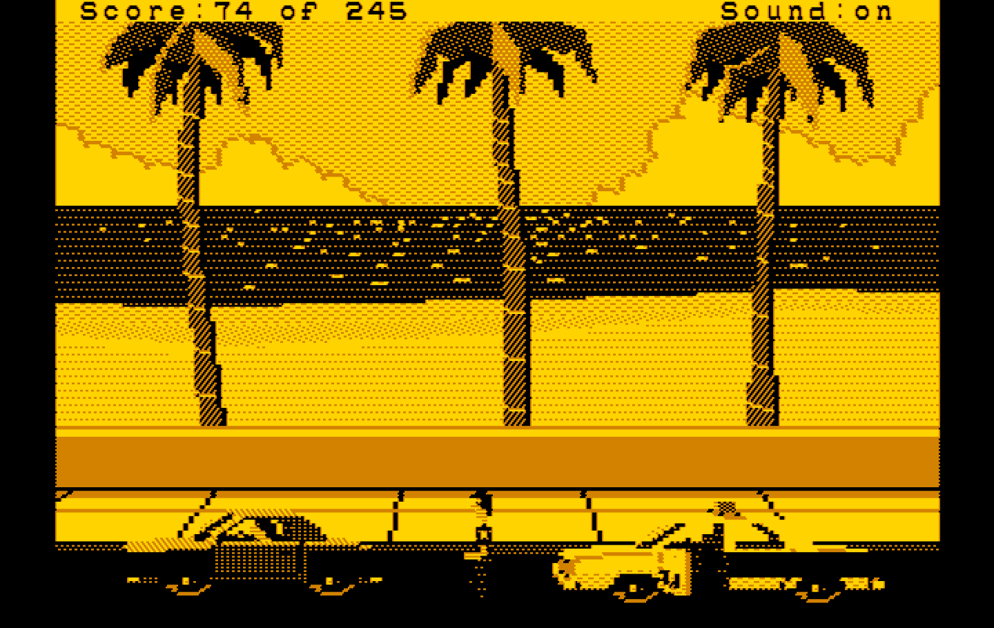 Police Quest: In Pursuit of the Death Angel IBM PC/Compatibles Screenshot: Pulled over a suspected drunk driver...