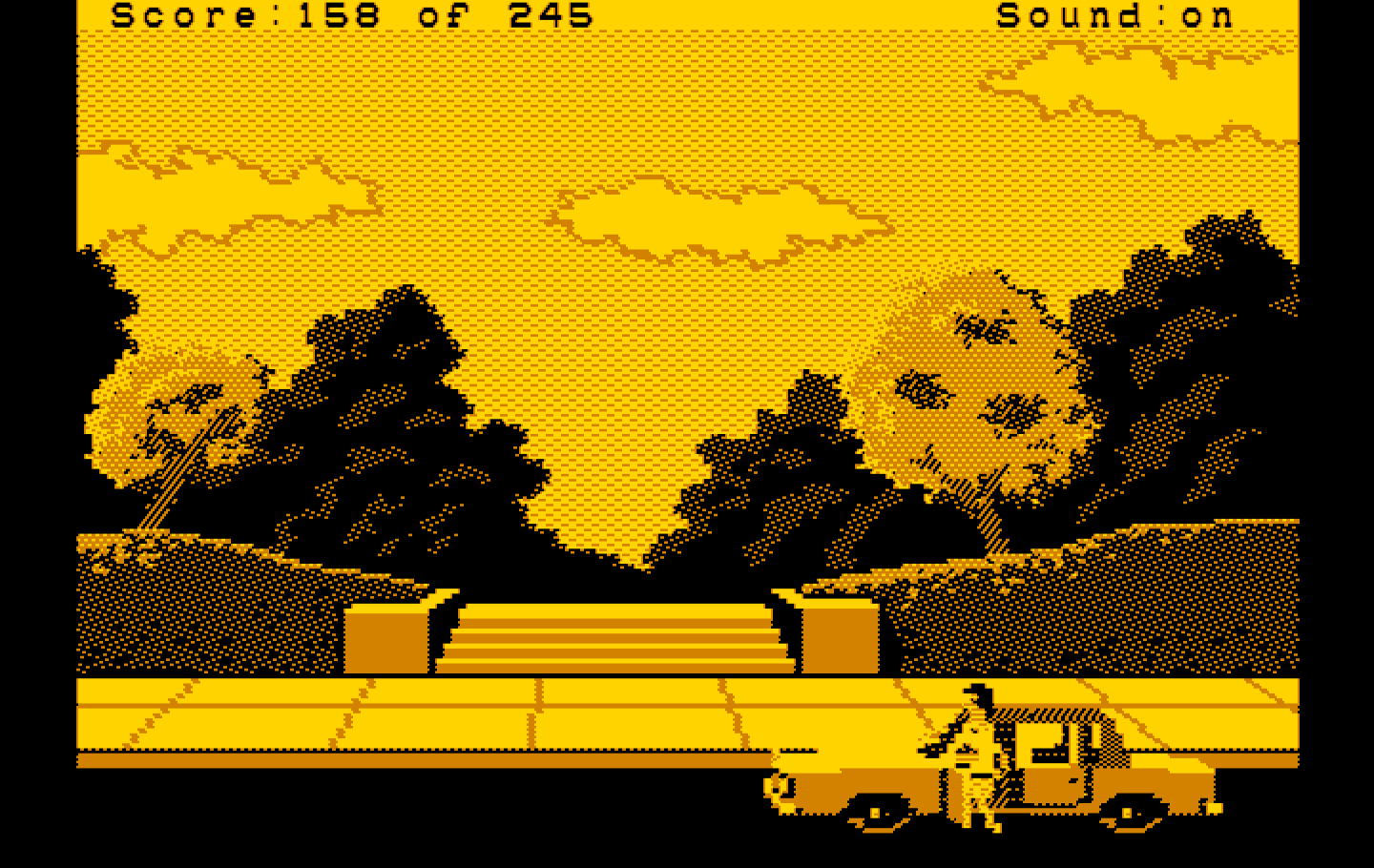 Police Quest: In Pursuit of the Death Angel IBM PC/Compatibles Screenshot: My next lead is at this park...