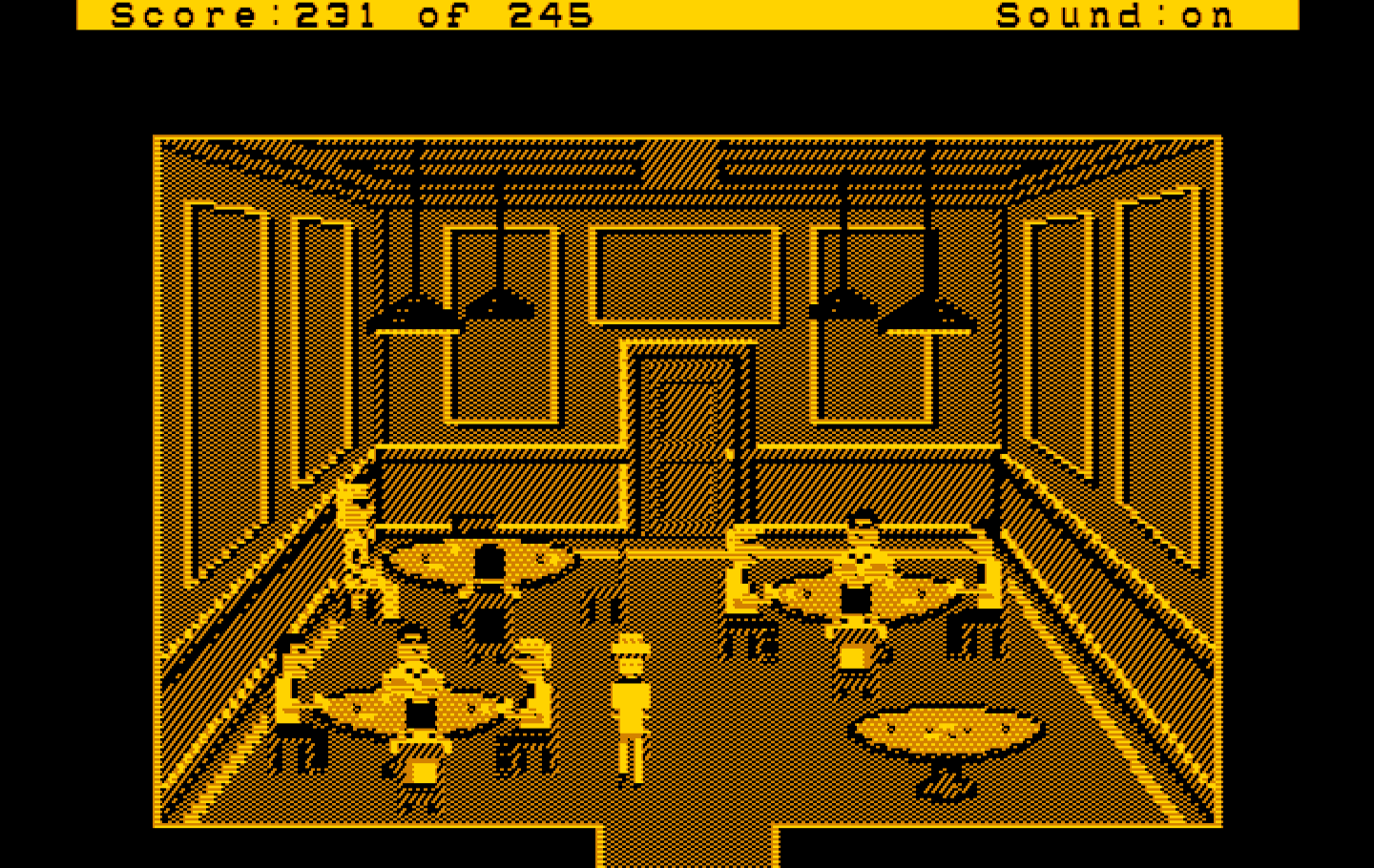 Police Quest: In Pursuit of the Death Angel IBM PC/Compatibles Screenshot: Time for some cards!