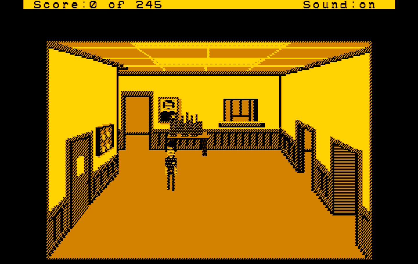 Police Quest: In Pursuit of the Death Angel IBM PC/Compatibles Screenshot: Game start.