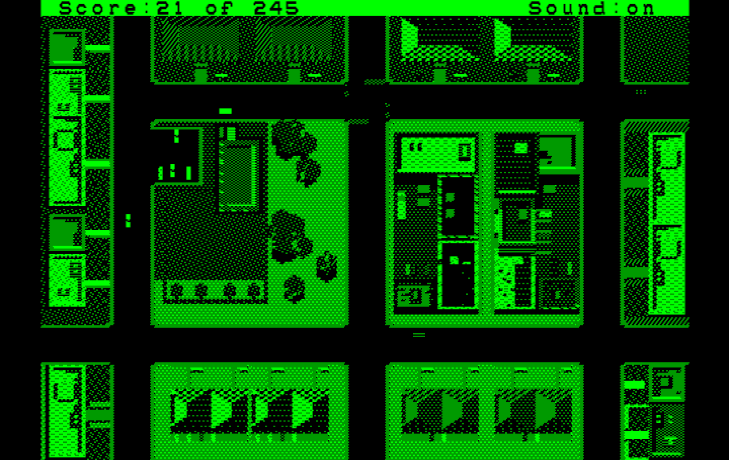 Police Quest: In Pursuit of the Death Angel IBM PC/Compatibles Screenshot: Time to start patrolling!