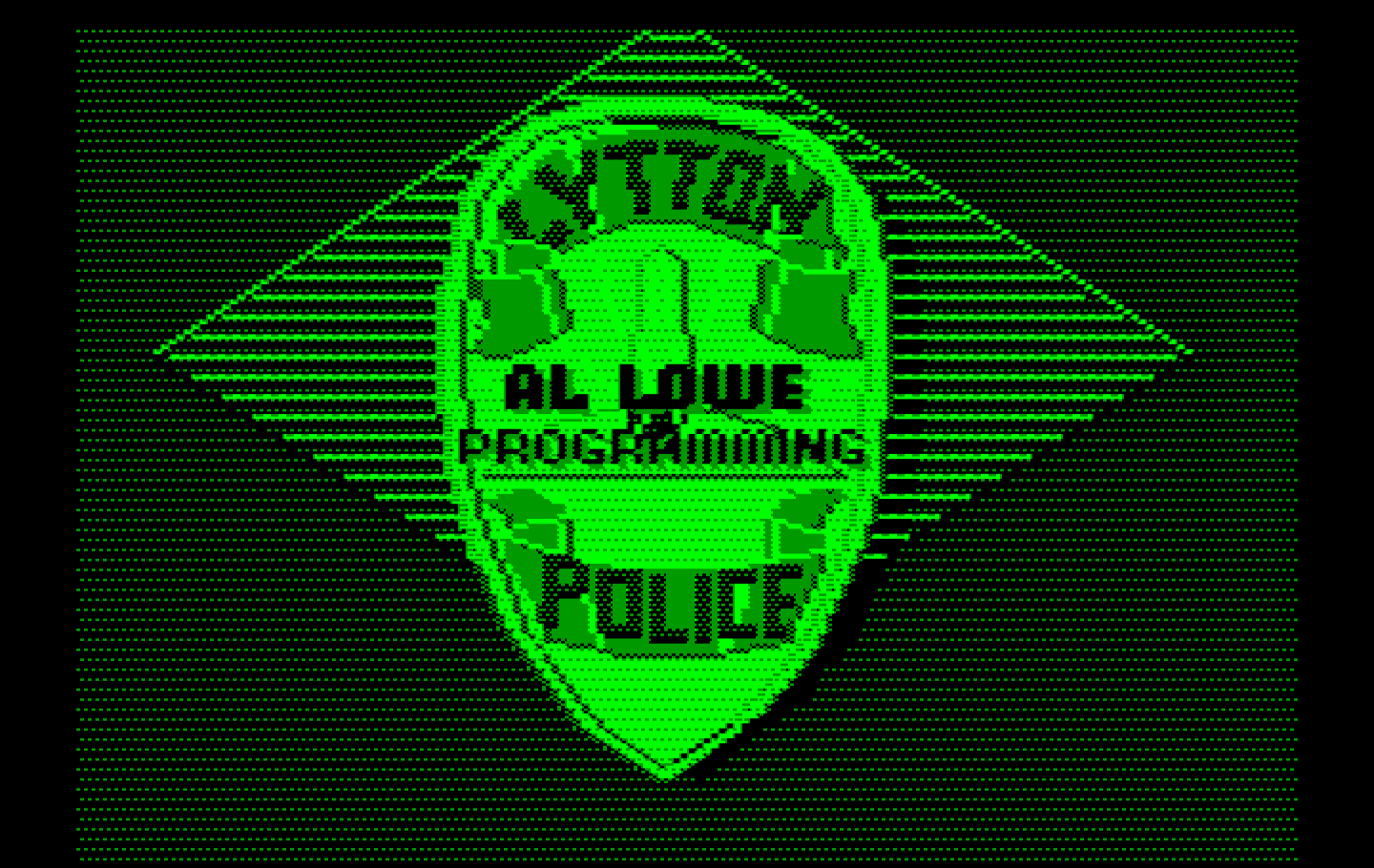 Police Quest: In Pursuit of the Death Angel IBM PC/Compatibles Screenshot: One of several credits screens.
