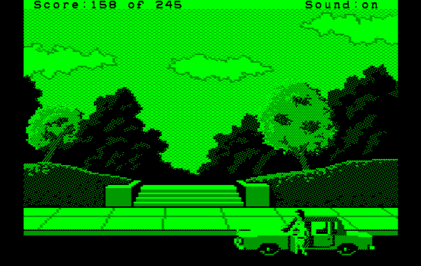 Police Quest: In Pursuit of the Death Angel IBM PC/Compatibles Screenshot: My next lead is at this park...