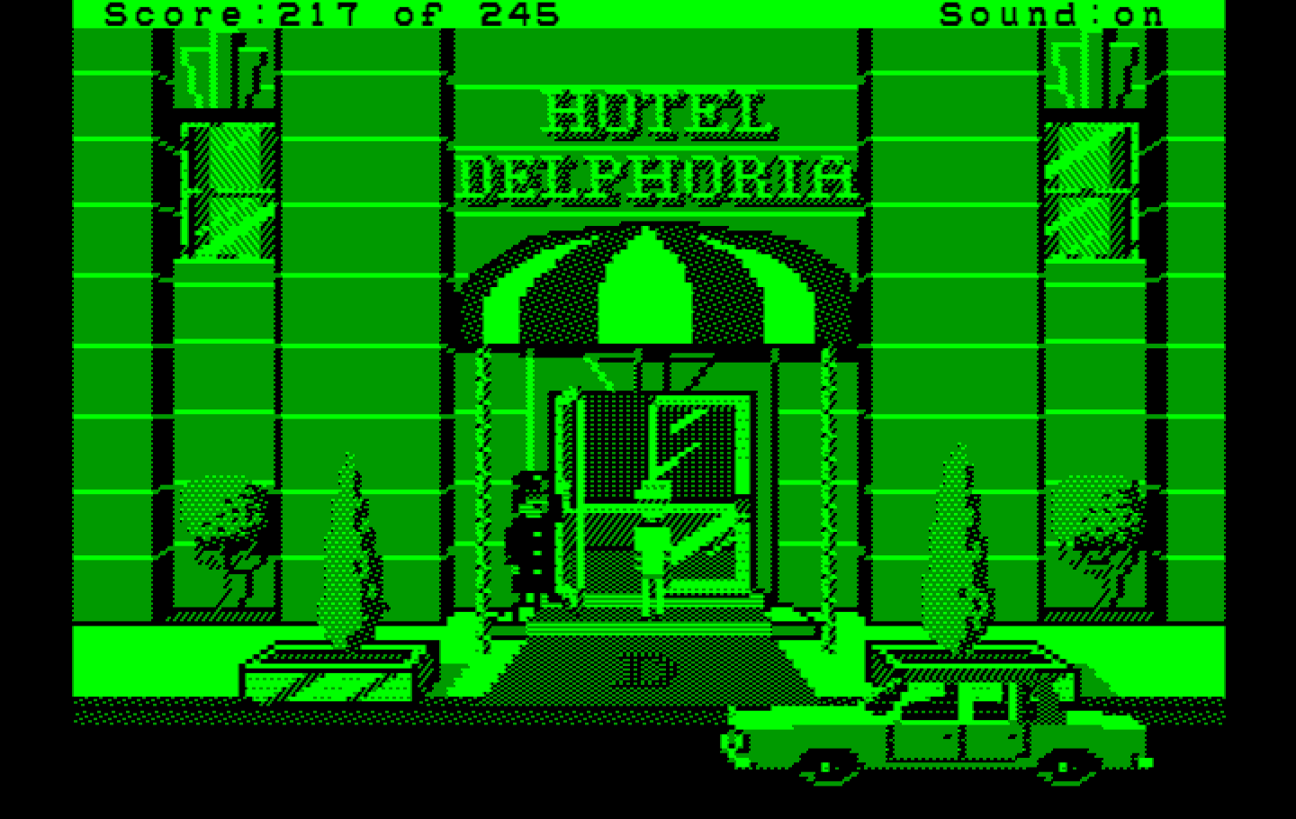 Police Quest: In Pursuit of the Death Angel IBM PC/Compatibles Screenshot: Time to go undercover!
