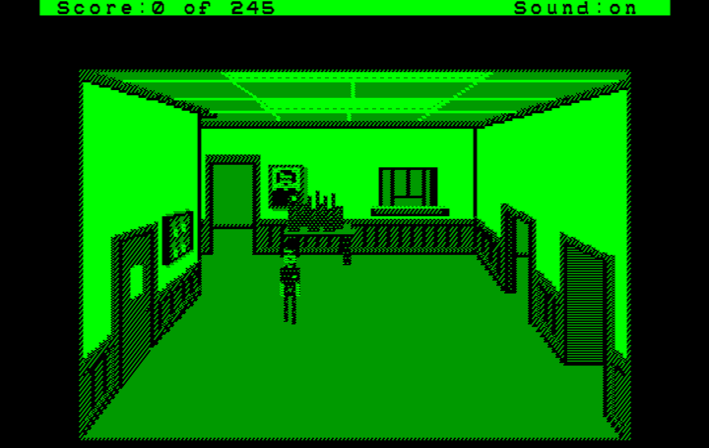 Police Quest: In Pursuit of the Death Angel IBM PC/Compatibles Screenshot: Game start.
