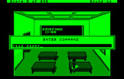 Police Quest: In Pursuit of the Death Angel for IBM PC/Compatibles - In the Hercules version the text box is in the middle of the screen.