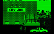 Police Quest: In Pursuit of the Death Angel for IBM PC/Compatibles - Bringing the suspect to the city jail.