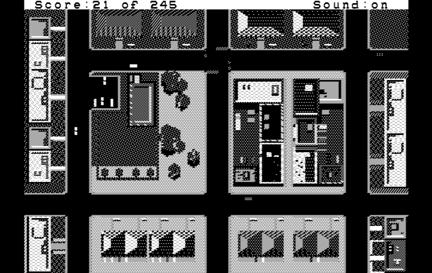 Police Quest: In Pursuit of the Death Angel IBM PC/Compatibles Screenshot: Time to start patrolling!