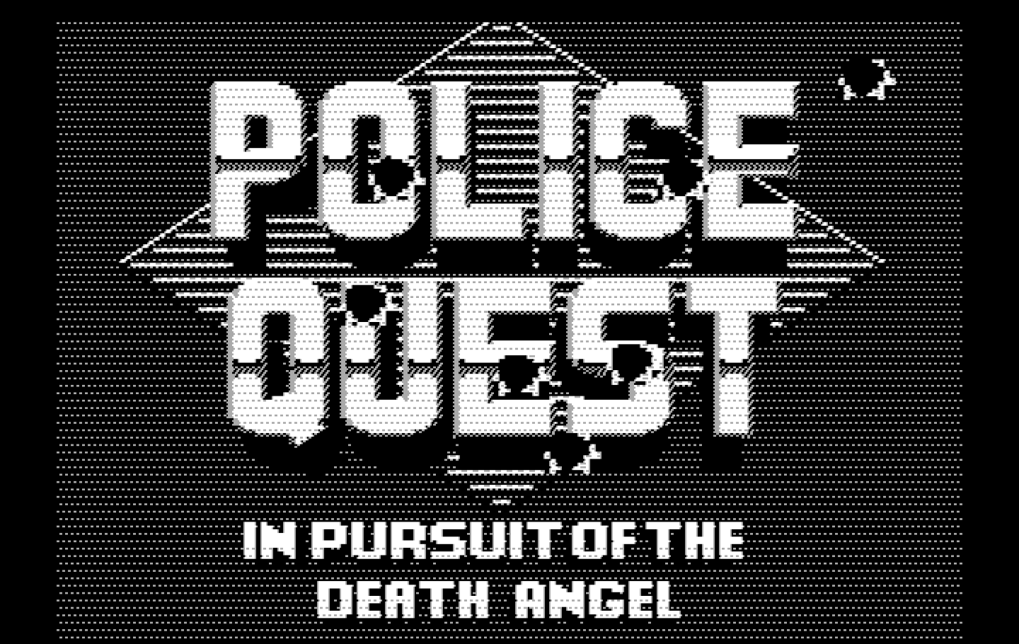 Police Quest: In Pursuit of the Death Angel IBM PC/Compatibles Screenshot: Title screen.
