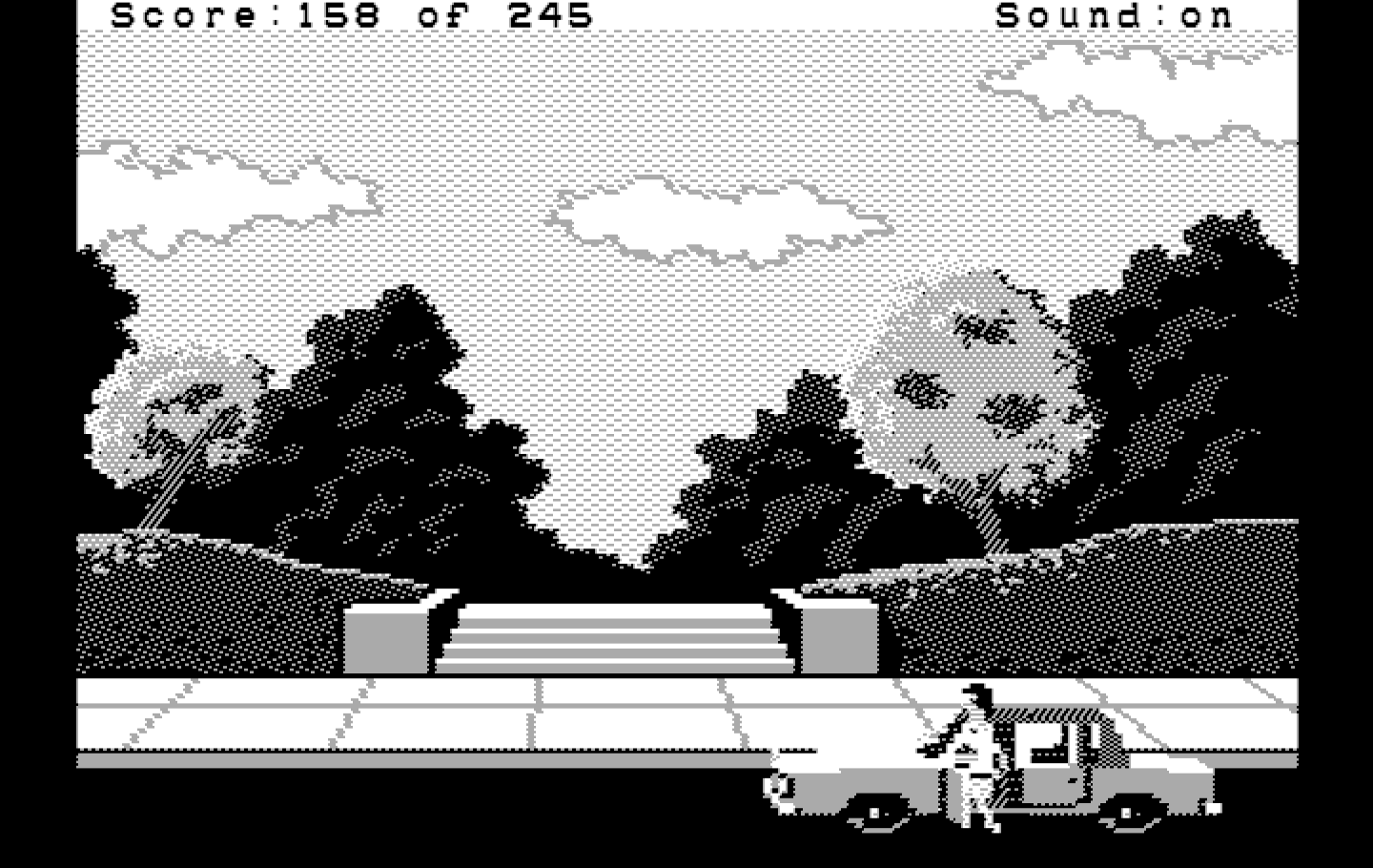 Police Quest: In Pursuit of the Death Angel IBM PC/Compatibles Screenshot: My next lead is at this park...