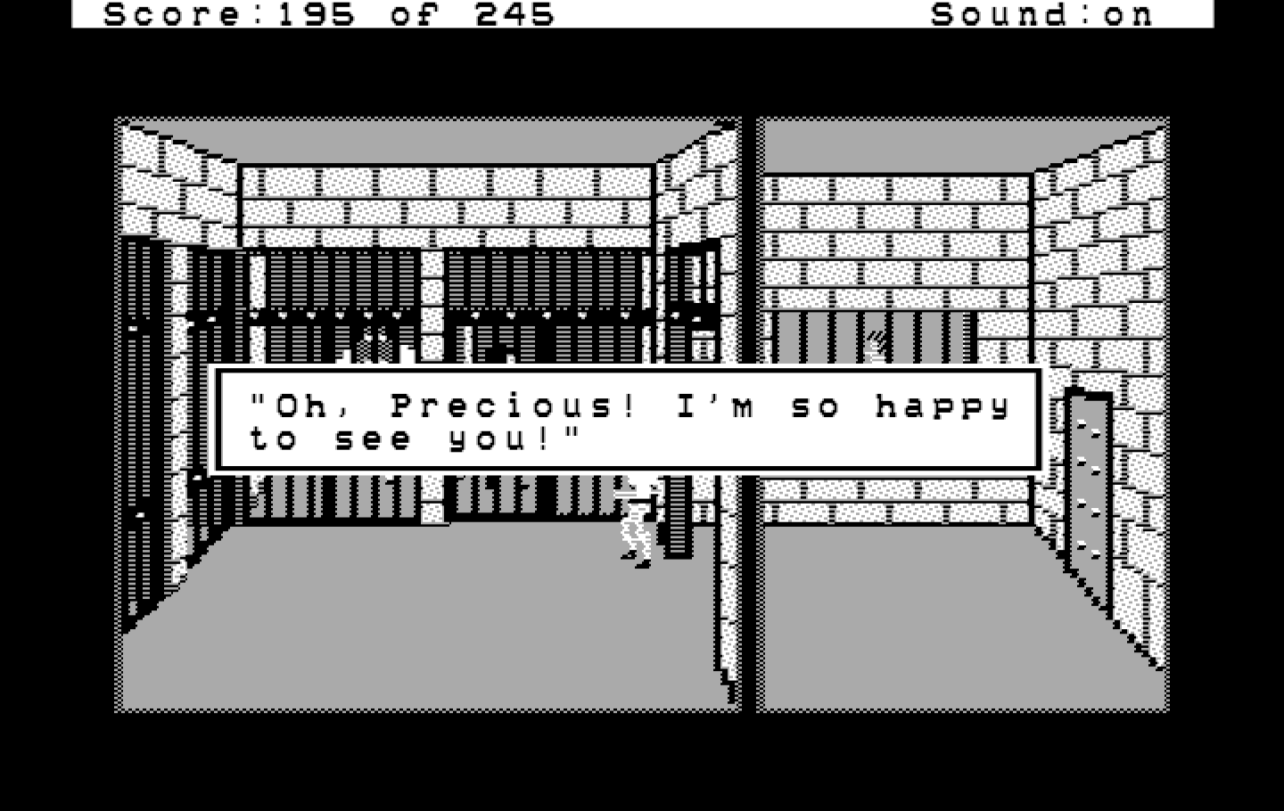 Police Quest: In Pursuit of the Death Angel IBM PC/Compatibles Screenshot: Back at the jail...