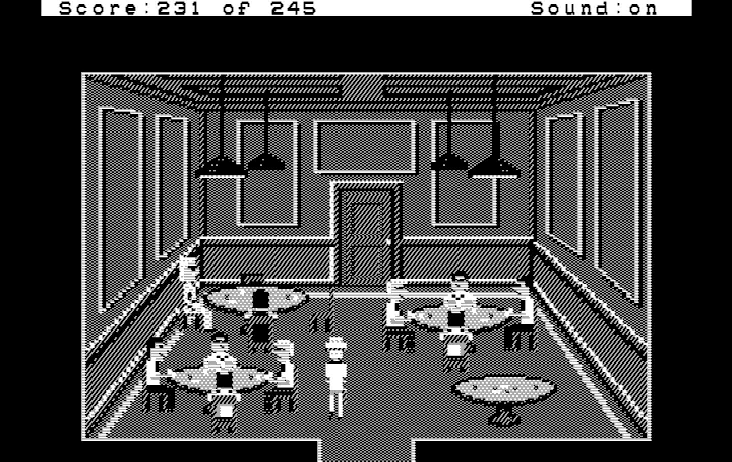 Police Quest: In Pursuit of the Death Angel IBM PC/Compatibles Screenshot: Time for some cards!