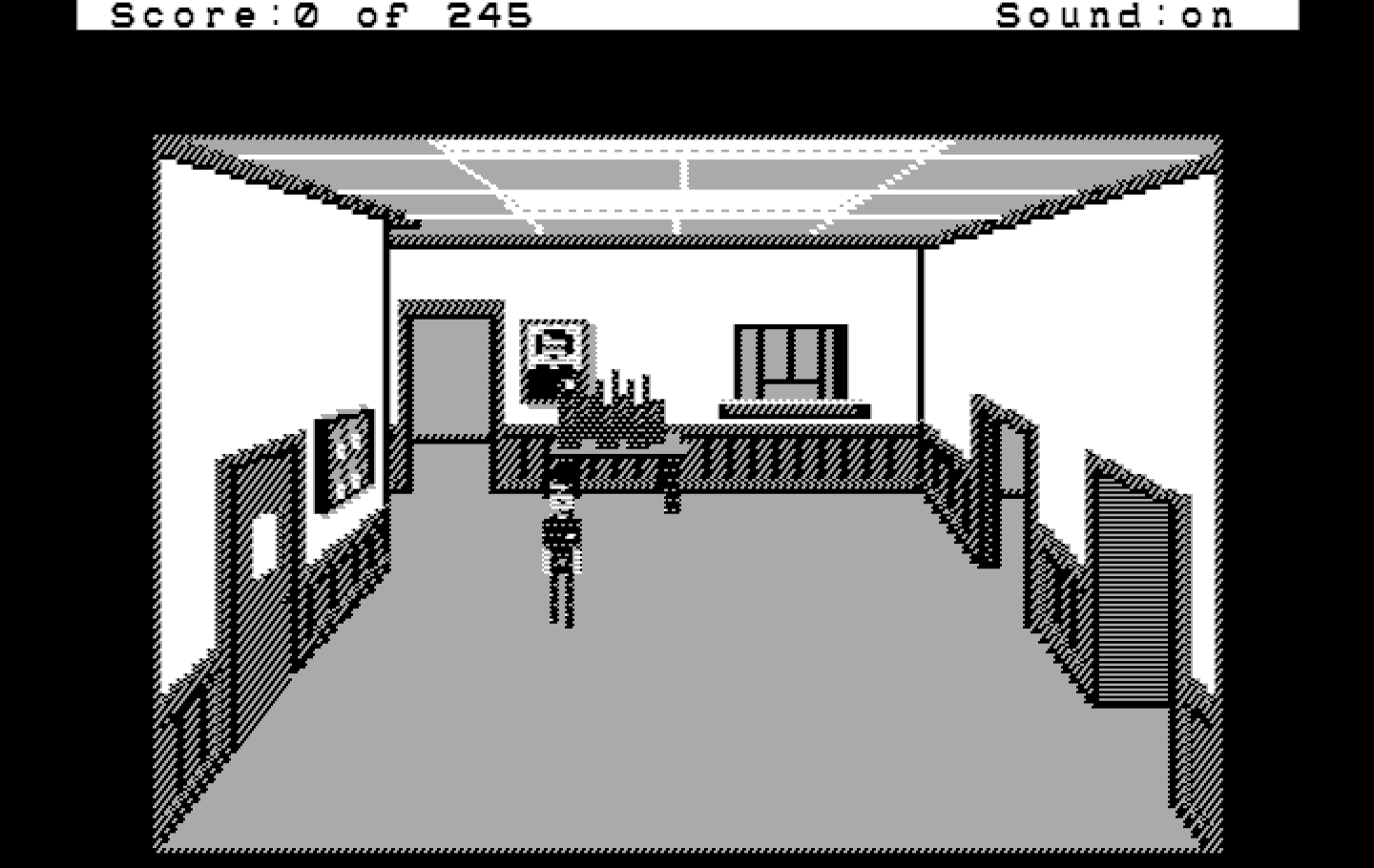 Police Quest: In Pursuit of the Death Angel IBM PC/Compatibles Screenshot: Game start.