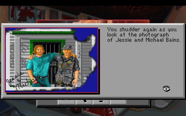 Police Quest 3: The Kindred IBM PC/Compatibles Screenshot: Finding a clue...
