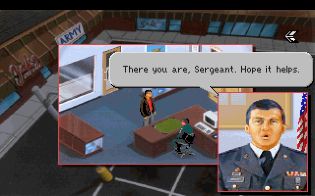 Police Quest 3: The Kindred IBM PC/Compatibles Screenshot: Obtained some useful information.