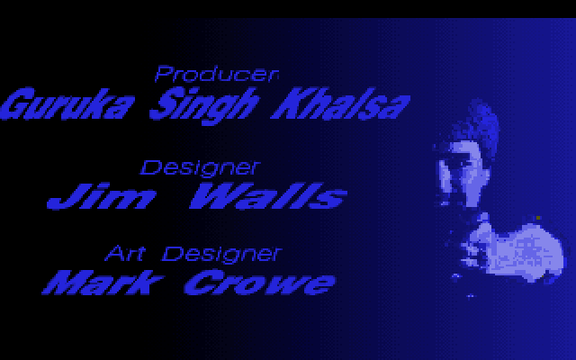 Police Quest 3: The Kindred IBM PC/Compatibles Screenshot: Introduction; credits screen 2.