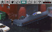Police Quest 3: The Kindred for IBM PC/Compatibles - Exploring a back alley.