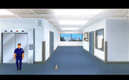Police Quest 3: The Kindred for IBM PC/Compatibles - THe game begins here, at the elevator in the police station.