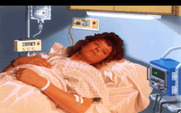Police Quest 3: The Kindred for IBM PC/Compatibles - Marie, in the hospital.