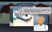Police Quest 3: The Kindred for IBM PC/Compatibles - The doctor fills you in on the situation.
