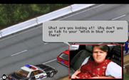 Police Quest 3: The Kindred for IBM PC/Compatibles - Pulled over for speeding...not very friendly!
