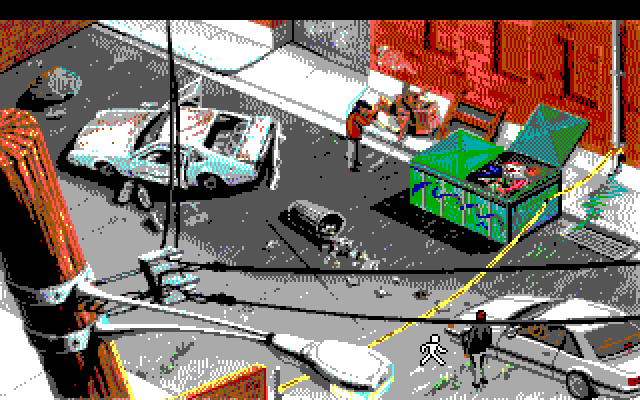 Police Quest 3: The Kindred IBM PC/Compatibles Screenshot: At the scene of a crime...