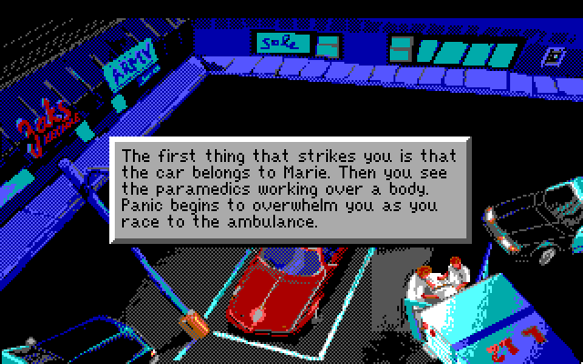 Police Quest 3: The Kindred IBM PC/Compatibles Screenshot: We have some trouble here...