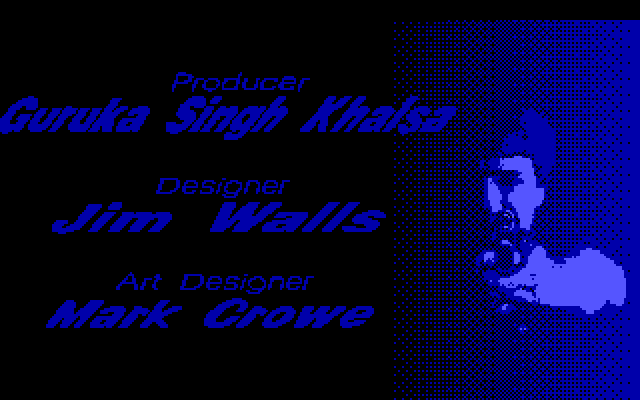 Police Quest 3: The Kindred IBM PC/Compatibles Screenshot: Introduction; credits screen 2.