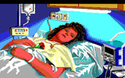 Police Quest 3: The Kindred for IBM PC/Compatibles - Marie, in a coma at the hospital.