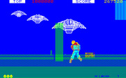 Space Harrier for PC-8800 Series - Incoming aliens!