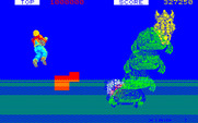 Space Harrier for PC-8800 Series - The first end of level boss...