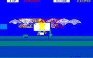Space Harrier for PC-8800 Series - Blasting opponents...