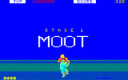 Space Harrier for PC-8800 Series - Game start.