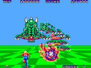 Space Harrier for Sega Master System - The first end of level boss...