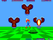 Space Harrier for Sega Master System - A trio of enemies appears...