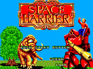Space Harrier for Sega Master System - Title screen.