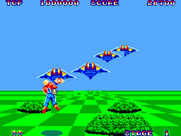 Space Harrier for Sega Master System - Game start.