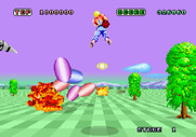 Space Harrier for Arcade - Incoming enemy fire!