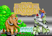 Space Harrier for Arcade - Title screen.