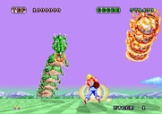 Space Harrier for Arcade - The first end of level boss.