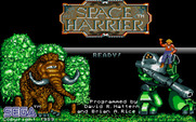 Space Harrier for IBM PC/Compatibles - Title screen.