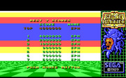 Space Harrier for IBM PC/Compatibles - High scores.