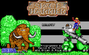 Space Harrier for IBM PC/Compatibles - Title screen.