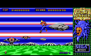 Space Harrier for IBM PC/Compatibles - Avoiding opponents on stage 01.