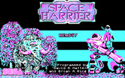 Space Harrier for IBM PC/Compatibles - Title screen.