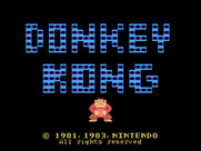 Donkey Kong for TI-99/4A - Title screen.